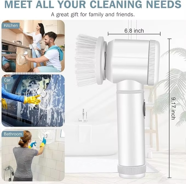 Magic Brush Wireless Battery Cleaning Brush Bathtub