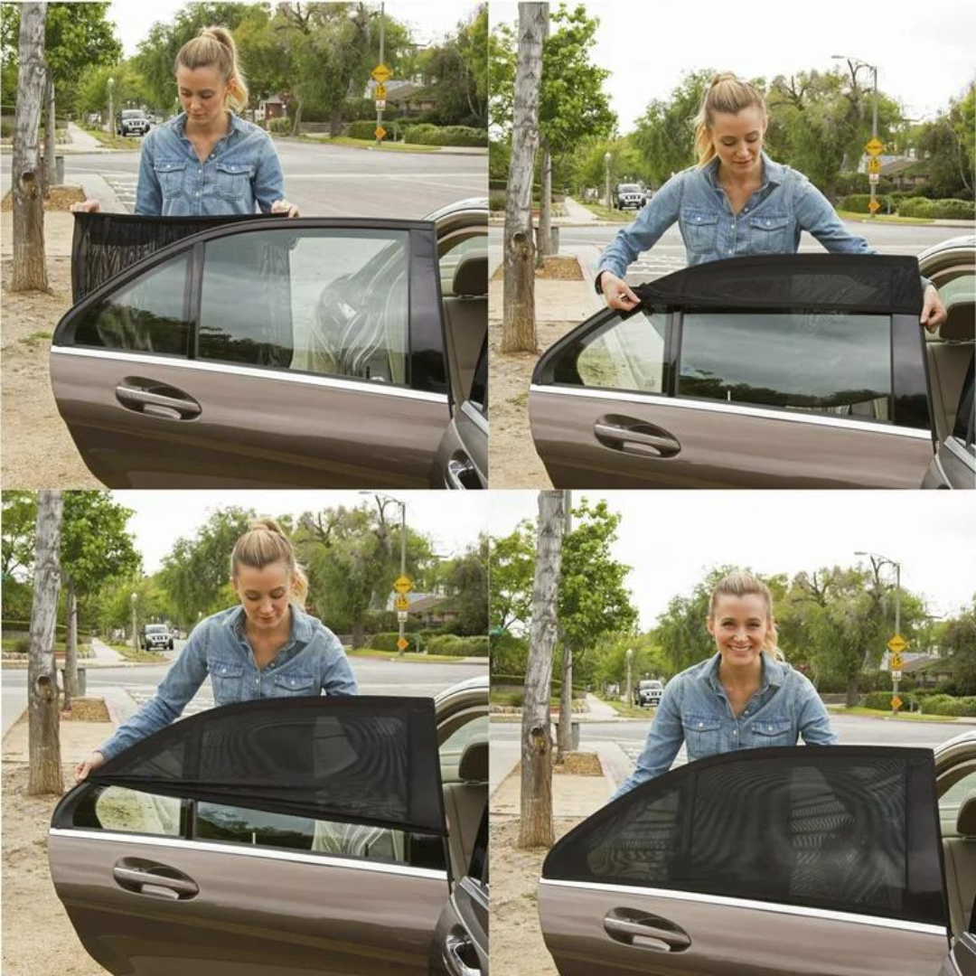 2 Pcs Car Window Cover Screen Breathable